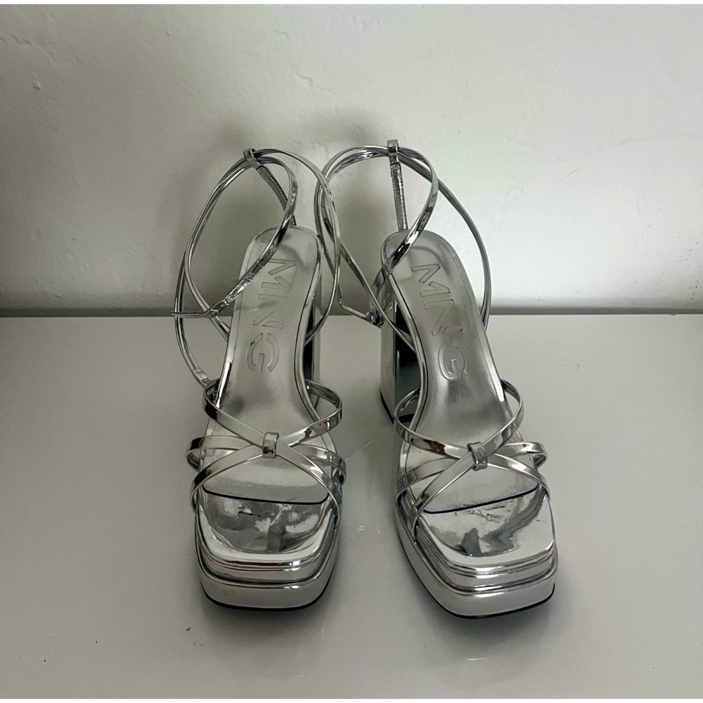 Silver Platform Heels